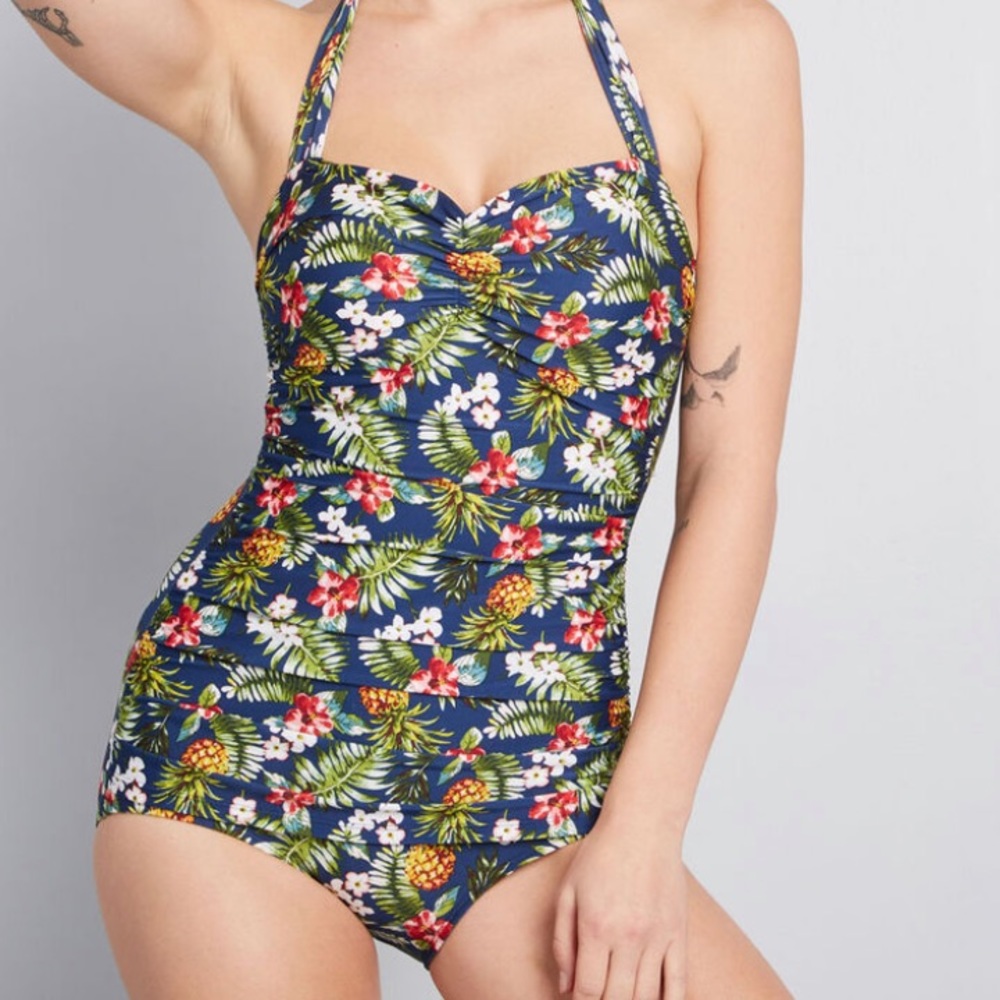 ModCloth Bathing Beauty One-Piece Retro Swimsuit